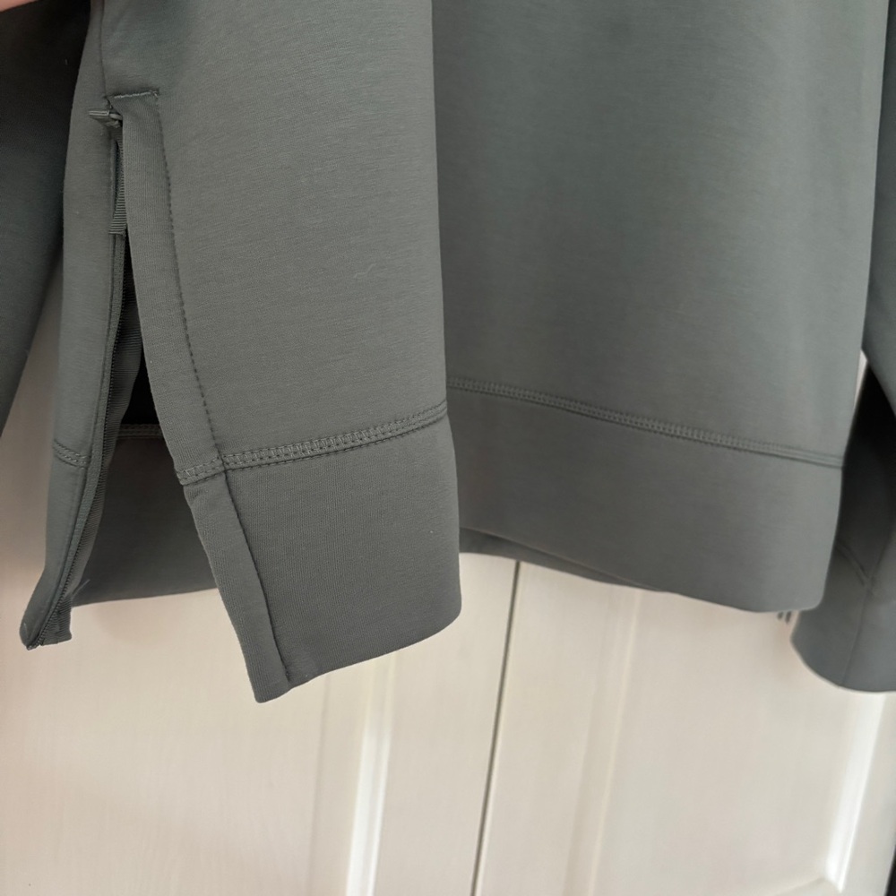 Avia Sage Green Hoodie Plus Size 3X 22 Soft Cozy Athleisure Zip Vent Sweatshirt - Picture 2 of 8
